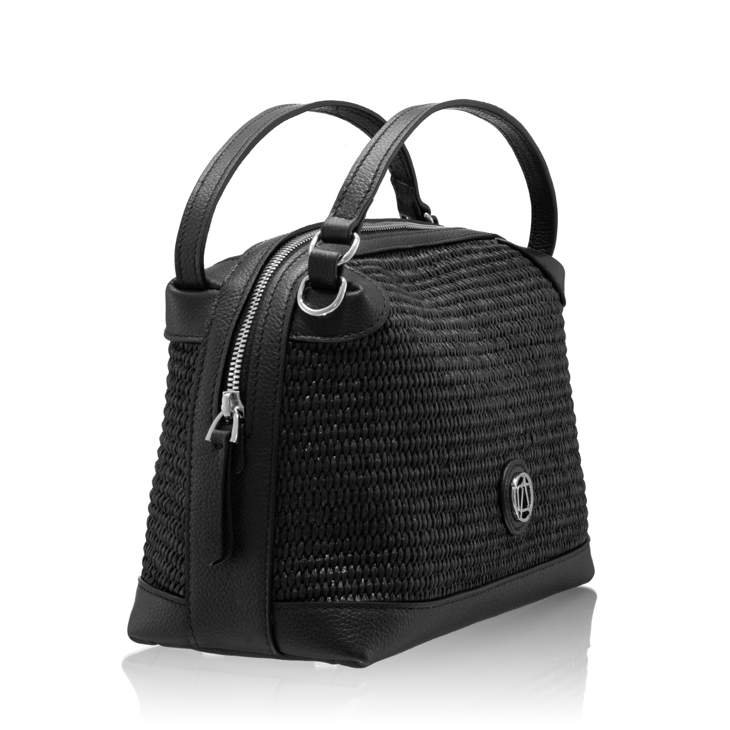 Imagine Geanta dama de Mana INGA 01 BOTT+RAFIA NEGRU