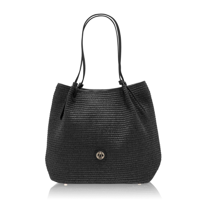 Imagine Geanta dama de Mana INGA 03 BOTT+RAFIA NEGRU