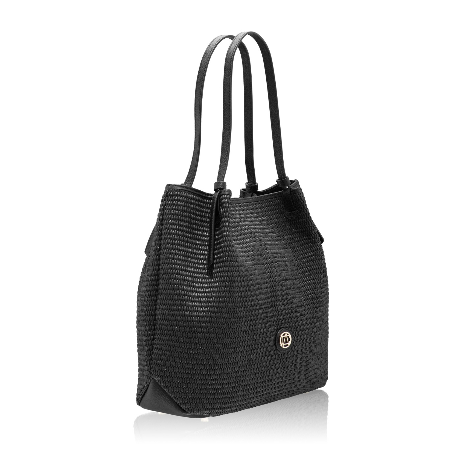 Imagine Geanta dama de Mana INGA 03 BOTT+RAFIA NEGRU