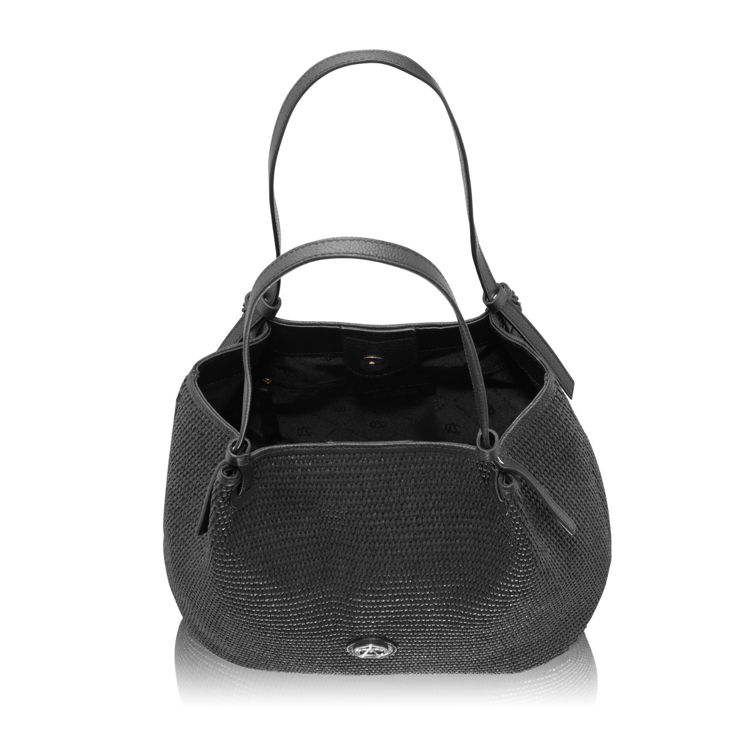 Imagine Geanta dama de Mana INGA 03 BOTT+RAFIA NEGRU