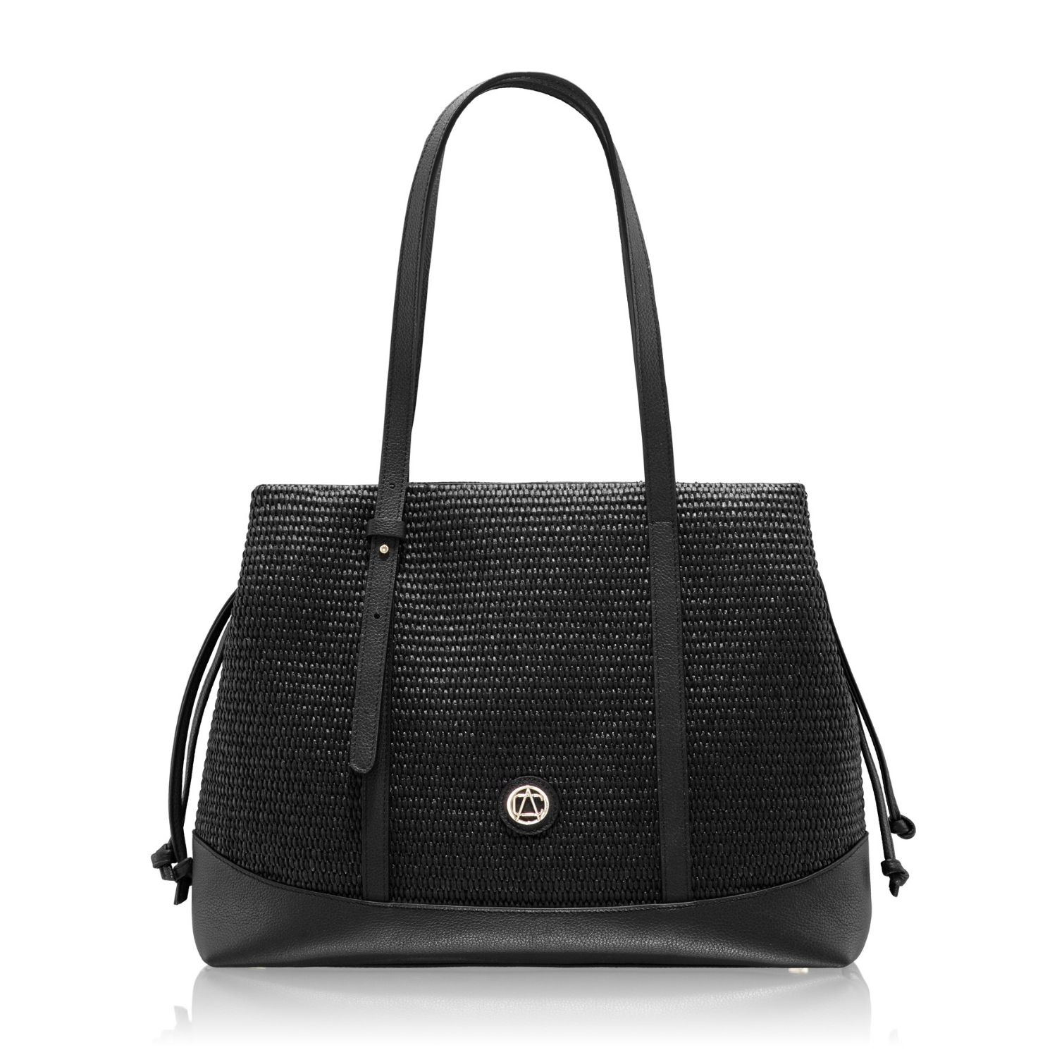 Imagine Geanta de umar HARA 03 BOTT+RAFIA NEGRU