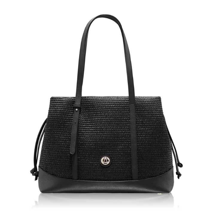 Imagine Geanta de umar HARA 03 BOTT+RAFIA NEGRU