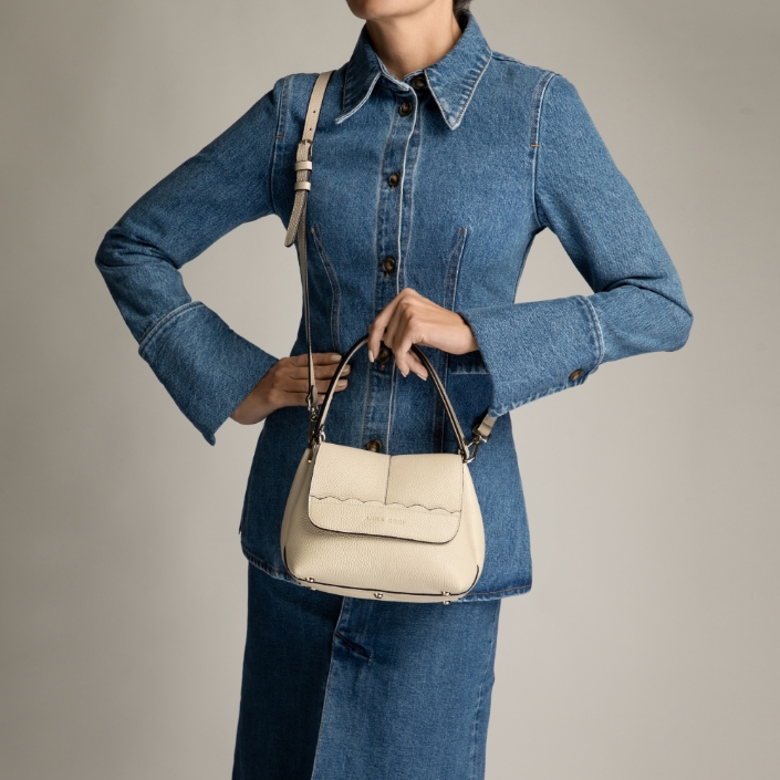 Imagine Geanta dama de mana CAYA 01 BOTTALATO PANNA