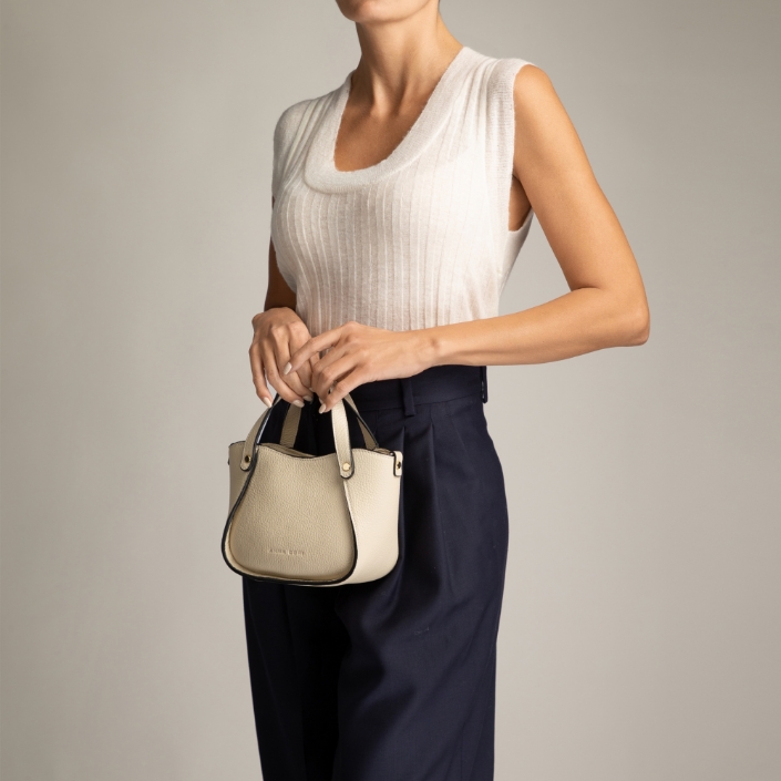 Imagine Geanta dama de Mana GELIA 01 BOTTALATO PANNA