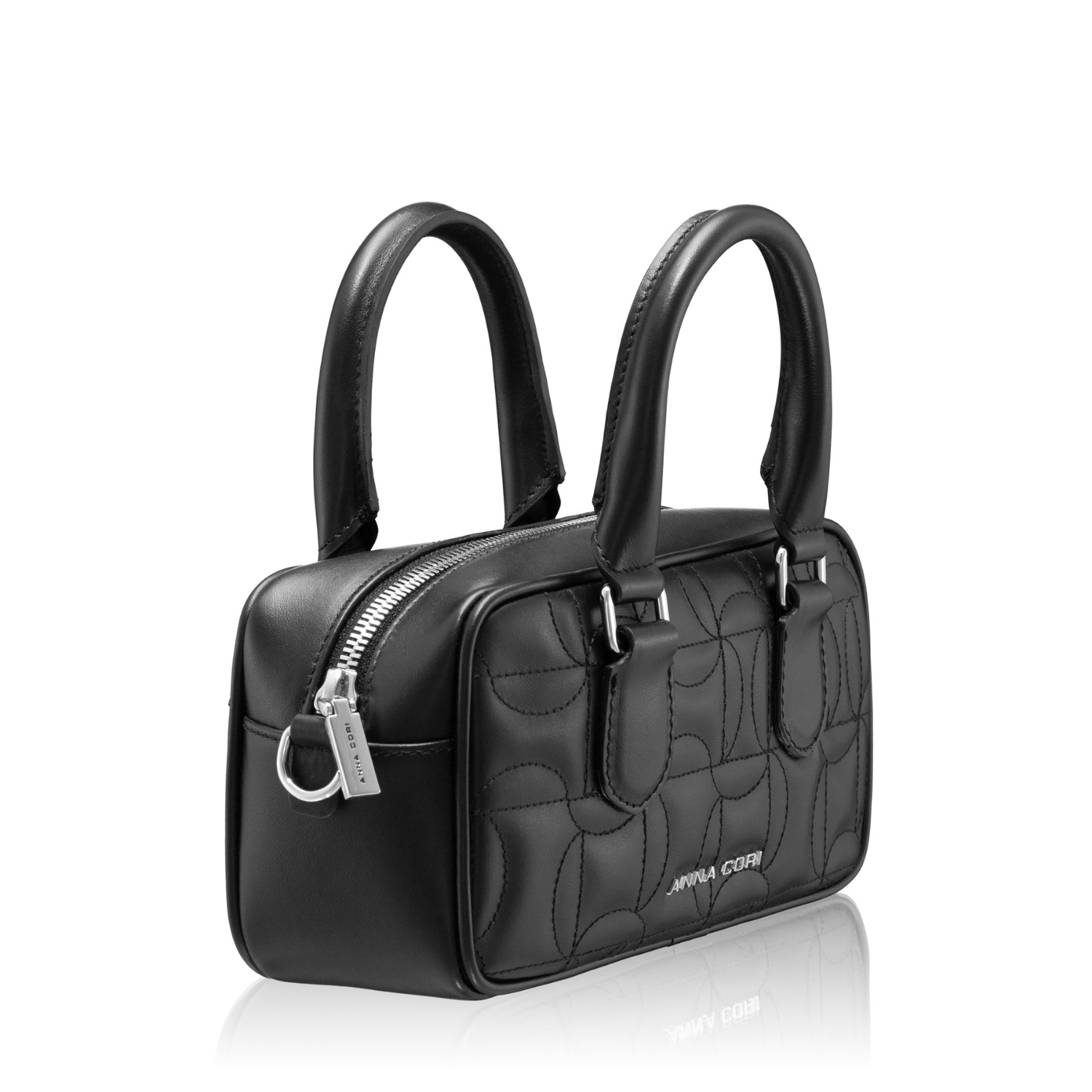 Imagine Geanta de mana TINY 01 VITELLO NEGRU