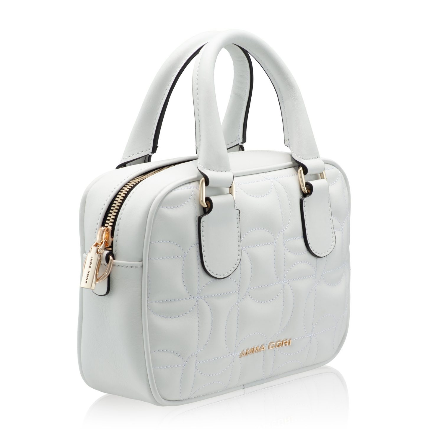 Imagine Geanta de mana TINY 02 VITELLO ALB