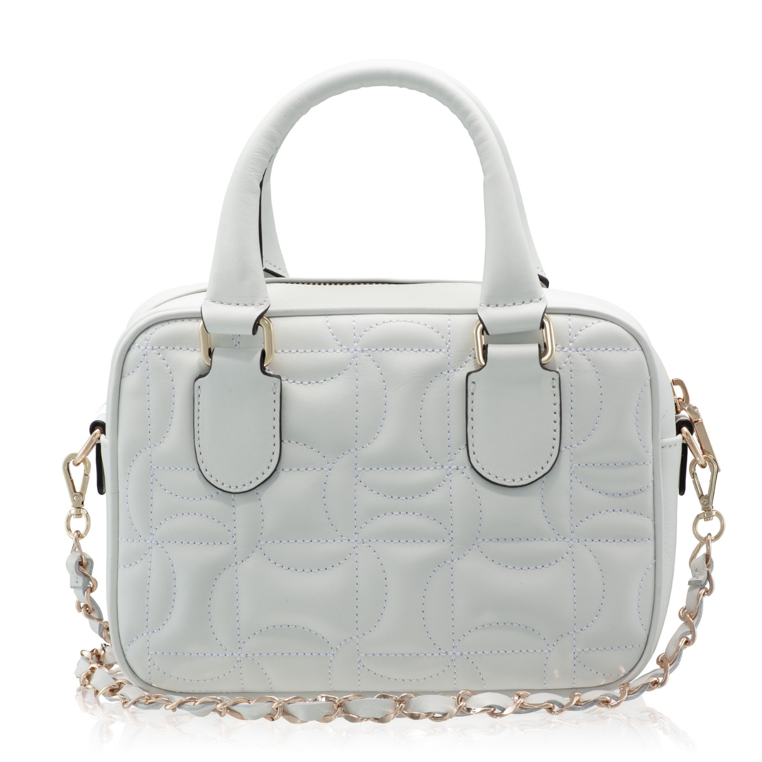 Imagine Geanta de mana TINY 02 VITELLO ALB