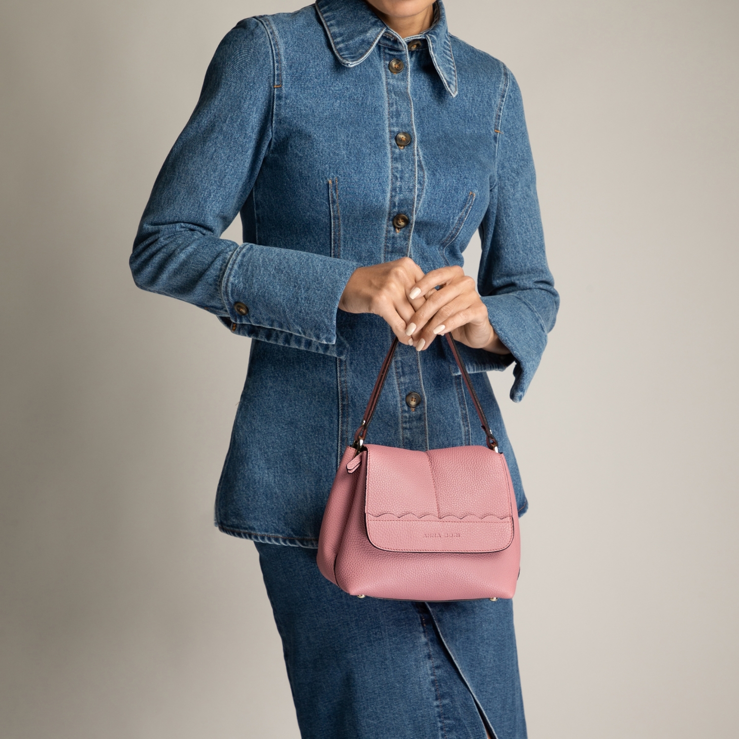 Imagine Geanta dama de mana CAYA 01 BOTTALATO ROSE