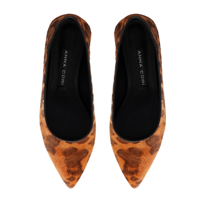 Imagine Balerini Dama 8182 Cavallino Leopard Camel+Maro