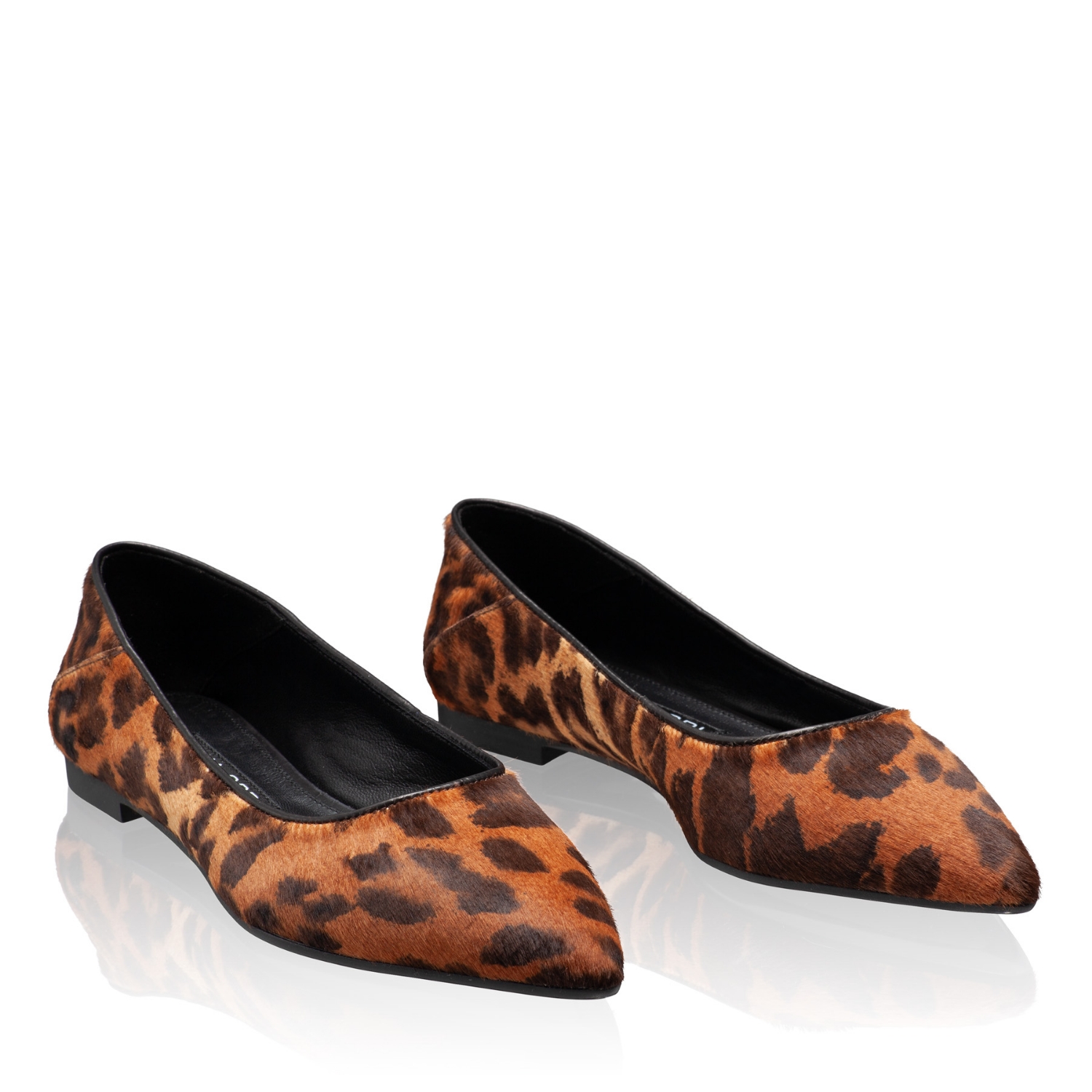 Imagine Balerini Dama 8182 Cavallino Leopard Camel+Negru
