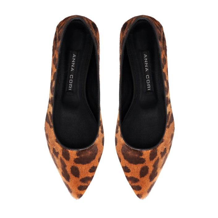 Imagine Balerini Dama 8182 Cavallino Leopard Camel+Negru